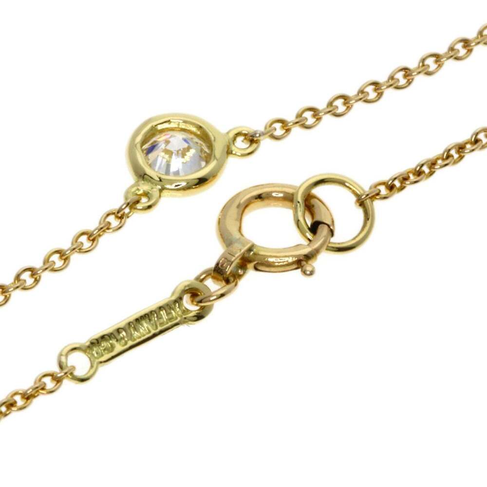 TIFFANY 18k Gold Diamond Necklace - Picture 2 of 5